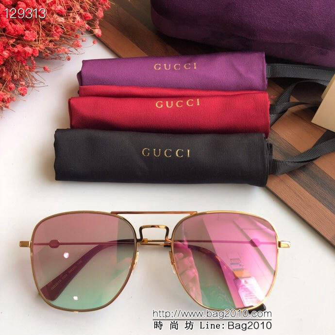 GUCCI古馳 GG0219 新款 男女款 時尚搭配 百搭太陽鏡  lly1513